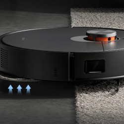 Robot aspirator Xiaomi X20 Max, 8000 Pa, 0,5/4 l, 120 min, Functie mop cu apa calda, Control vocal, Statie de autogolire, Navigatie LDS, Iluminare, Negru