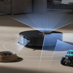 Robot aspirator Xiaomi X20 Max, 8000 Pa, 0,5/4 l, 120 min, Functie mop cu apa calda, Control vocal, Statie de autogolire, Navigatie LDS, Iluminare, Negru