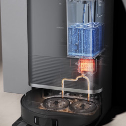 Xiaomi X20 Max Robot Vacuum Cleaner, 8000 Pa, 0.5/4 L, 120 min, Hot Water Mopping Function, Voice Control, Self-Emptying Docking Station, LDS Navigation, Lighting, Black