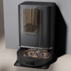 Робот прахосмукачка Xiaomi X20 Max, 8000 Pa, 0.5/4 л, 120 мин, Функция моп с топла вода, Гласово управление, Самоизпразваща станция, LDS навигация, Осветление, Черен