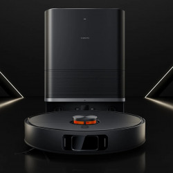 Xiaomi X20 Max Ρομποτική ηλεκτρική σκούπα, 8000 Pa, 0.5/4 l, 120 λεπτά, Λειτουργία σφουγγαρίσματος με ζεστό νερό, Φωνητικός έλεγχος, Σταθμός αυτοκαθαρισμού, Πλοήγηση LDS, Φωτισμός, Μαύρο