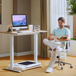 Banda de alergare Xiaomi Kingsmith WalkingPad C2 WPS1F, 1 CP, Pana la 100 kg, 0.5/6 km / h, Wi-Fi, LED, Bluetooth, Aplicatie mobila, Pliabila, Alb