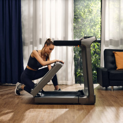 Banda de alergare Xiaomi KingSmith WalkingPad X218 WP510B4, 1400W, 1.75 hp, Pana la 136 kg, 1/18 km/h, Touch Control, Calorii, Ritmul cardiac, iOS, Android, NFC, OLED, Pliabil, Negru / Gri