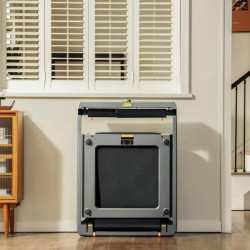 Διάδρομος Xiaomi KingSmith MX16+ WP500B4, 1470W, 1,5 hp, Έως 136 kg, 1/16 km/h, Ενσωματωμένη οθόνη, Εφαρμογή για κινητά, Πτυσσόμενο, Μαύρο/γκρι