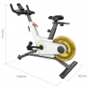 Xiaomi KingSmith PB08S Spinning bike, Σφόνδυλος 8 kg, Μαγνητική αντίσταση, 40 μοίρες, Μέχρι 100 κιλά, LED, Θερμίδες, Απόσταση, Εφαρμογή για κινητά, Λευκό