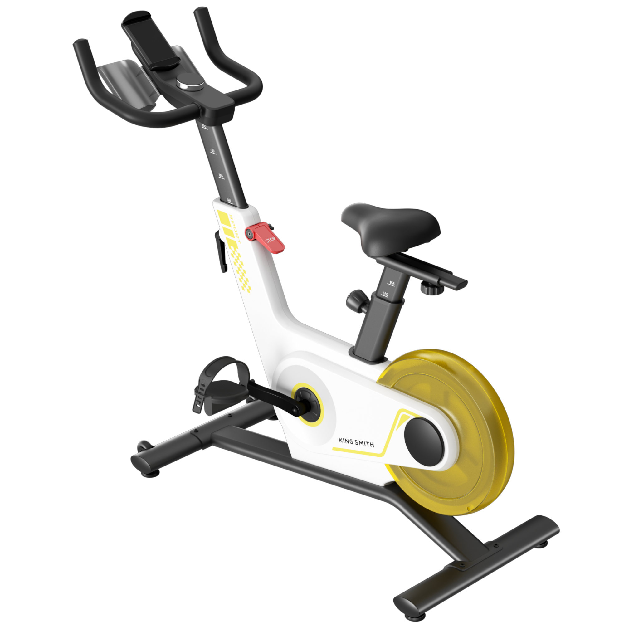 Велоаргометър Xiaomi KingSmith PB08S Spinning bike, Маховик 8 кг, Магнитно съпротивление, 40 степени, До 100 кг, LED, Калории, Разстояние, Мобилно приложение ...
