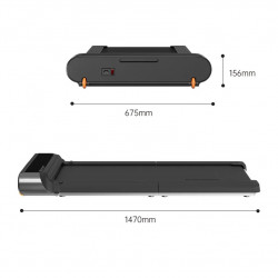 Διάδρομος Xiaomi KingSmith WalkingPad R3 WP440F4, 735W, 1 hp, Έως 120 kg, 0,5-6 km/h, Ενσωματωμένη οθόνη, Εφαρμογή για κινητά, Πτυσσόμενο, Μαύρο/γκρι