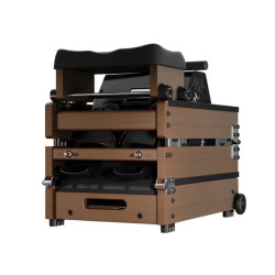 Xiaomi KingSmith WR20 RMWR20F Water Resistance Rowing Machine, 800N, 117 cm Rail, 5 Levels, 7–11 L, Foldable, Mobile App, Black/Brown