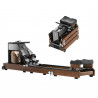 Xiaomi KingSmith WM10 RMWM10F Rowing Machine with Water and Magnetic Resistance, 500N, 117 cm Rail, 5/32-inch Stroke Length, 15/25 L, Foldable, Black/Brown
