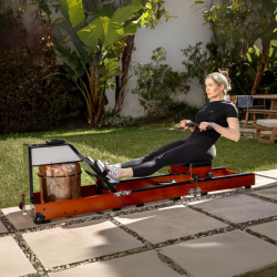 Aparat de vaslit cu apa si rezistenta magnetica Xiaomi KingSmith WM10 RMWM10F, 500N, Rail 117 cm, 5 / 32 °, 15 / 25 l, Pliabil, Negru / Maro