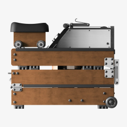 Xiaomi KingSmith WM10 RMWM10F κωπηλατικό μηχάνημα με νερό και μαγνητική αντίσταση, 500N, ράγα 117 cm, 5/32 μοίρες, 15/25 l, πτυσσόμενο, μαύρο/καφέ