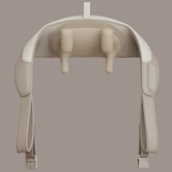 Xiaomi KingSmith MSK1A Neck and Lower Back Massager, 3 intensity levels, 2 speeds, 5D massage head, Heated, Wireless, Beige