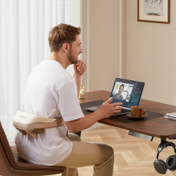 Xiaomi KingSmith MSK1A Neck and Lower Back Massager, 3 intensity levels, 2 speeds, 5D massage head, Heated, Wireless, Beige