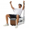 Banca de fitness multifunctionala Xiaomi KingSmith FBB1C, 2 grade de inclinare, Pliabil, 15 accesorii, Alb / Maro