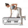 Banca de fitness multifunctionala Xiaomi KingSmith FBB1C, 2 grade de inclinare, Pliabil, 15 accesorii, Alb / Maro