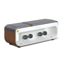 Banca de fitness multifunctionala Xiaomi KingSmith FBB1C, 2 grade de inclinare, Pliabil, 15 accesorii, Alb / Maro