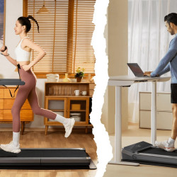 Бягаща пътека Xiaomi KingSmith WalkingPad Z3 Hybrid+ WP400Q42, 1.2 к.с, До 110 кг, 1/10 км/ч, Wi-Fi, OLED, Мобилно и дистанционно управление, Защита от деца, Сгъваема, Черен