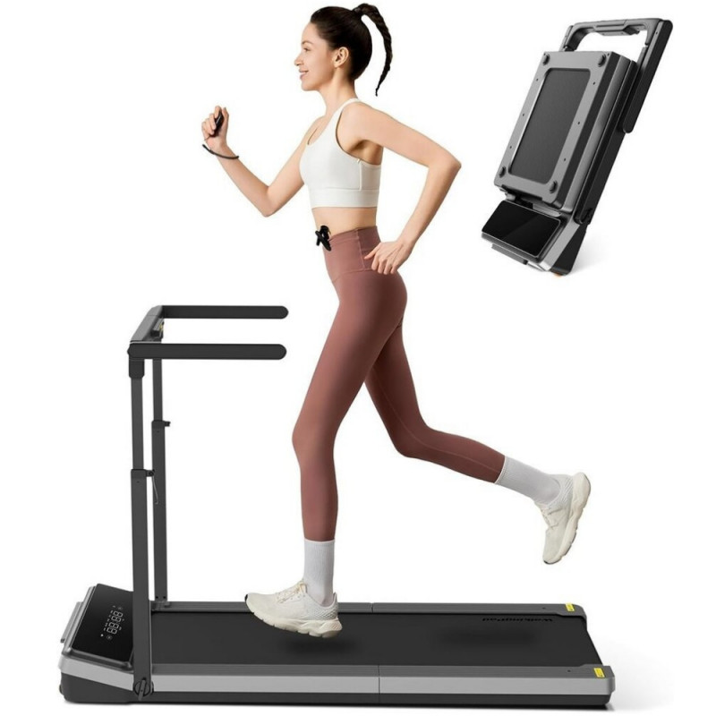 Διάδρομος Xiaomi KingSmith WalkingPad Z3 Hybrid+ WP400Q42, 1,2 hp, Έως 110 kg, 1/10 km/h, Wi-Fi, OLED, Κινητό και τηλεχειριστήριο, Προστασία παιδιών, Πτυσσόμενο, Μαύρο