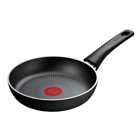 Τηγάνι Tefal C2920253 Force, 20 cm, Αντικολλητική επίστρωση, Thermo-signal, Thermo-Fusion, Επαγωγική, Μαύρο