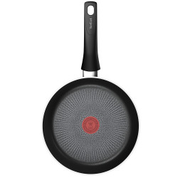 Τηγάνι Tefal C2920253 Force, 20 cm, Αντικολλητική επίστρωση, Thermo-signal, Thermo-Fusion, Επαγωγική, Μαύρο