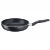 Tefal C2720453 Start&Cook serpenyő, 24 cm, titán bevonat, Thermo-signal, Thermo-Fusion, indukció, fekete