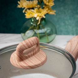 Cratita Voltz Nice OV54418E20D, 20x10, 5 cm, 3, 2 l, Acoperire antiaderenta, Inductie, Cream