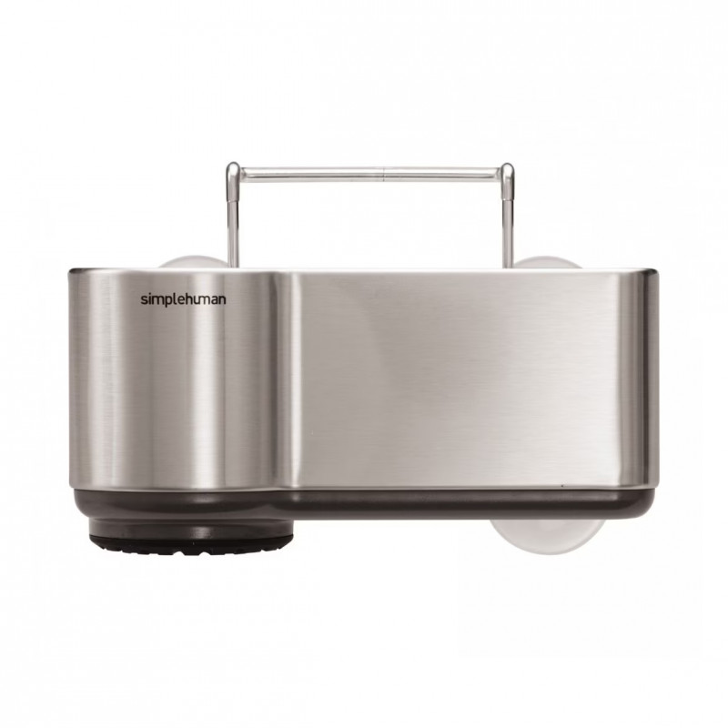 Simplehuman KT1116 Sink Organizer, 14.3 x 19.4 x 19.5 cm, Stainless Steel