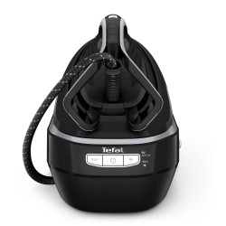 Tefal Pro Express Vision GV9821E0 gőzgenerátor, 3000 W, 9 bar, 1,2 l, 800 g/min, Smart Steam, csepp- és vízkőmentes rendszer, függőleges vasalás, fekete/szürke