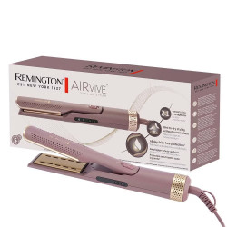 Σίδερο μαλλιών 2 σε 1 Remington AS8930 AIRvive™, 135 W, 3 ρυθμίσεις έως 190C, 2 λειτουργίες, Κεραμική επίστρωση, Ιονισμός, Μωβ/Χρυσό