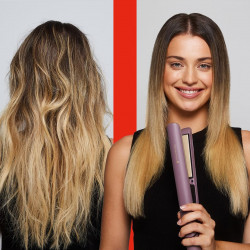 Remington S8930 AIRvive™ Hair Straightener, 61 W, 5 settings up to 230°C, Ionic Air Technology, Purple/Gold