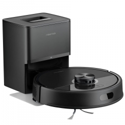 Aspirator robot Roborock Q7 TF+, 10000 Pa, 150 min, Cartografiere 3D inteligenta, Uscat/umed, Comenzi vocale, Programare, Memorie, PreciSense® LiDAR, Negru