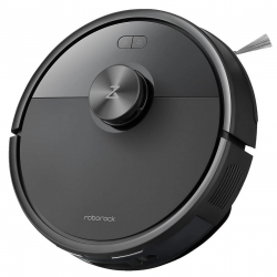 Прахосмукачка робот Roborock Q7 TF+, 10000 Pa, 150 мин, Интелигентно 3D картографиране, Сухо/мокро, Гласови команди, График, Памет, PreciSense® LiDAR, Черен