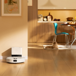 Прахосмукачка робот Roborock Q10 PF+, 10000 Pa, 150 мин, 0.35 л, Wi-Fi, Сухо/мокро, Автоматично повдигане на мопа, 360° LiDAR, 3D картографиране, Гласово управление, Бял