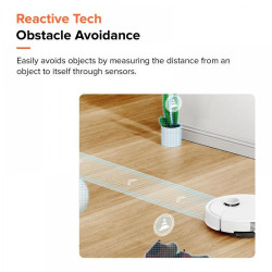 Ρομπότ σκούπα Roborock Q10 PF, 10000 Pa, 150 λεπτά, 0,35 l, Wi-Fi, Ξηρό/υγρό, Αυτόματη ανύψωση σφουγγαρίστρας, 360° LiDAR, 3D χαρτογράφηση, Φωνητικός έλεγχος, Λευκό