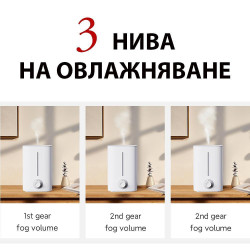 Umidificator cu ultrasunete Xiaomi Lydsto F200, 25 W, Pana la 20 m², 200 ml/h, 5 L, 3 trepte, Alb