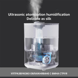 Xiaomi Lydsto F100 Air Humidifier, Up to 20 m², 200 L/h, 2.5 L, 3 Settings, Auto Shut-Off, White