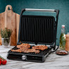 Rosberg R51442I Grill, 1500W, 180° Opening, Non-stick, Drip Pan, Stainless Steel/Black