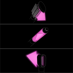 Μαξίλα για μαλλιά Dyson HS02 Airwrap Origin 112875-01, 1300W, 13,5 l/s, 3 ταχύτητες, 3 θερμοκρασίες, Αυτόματη μπούκλα, Προστασία από θερμική βλάβη, Νικέλιο/χαλκός