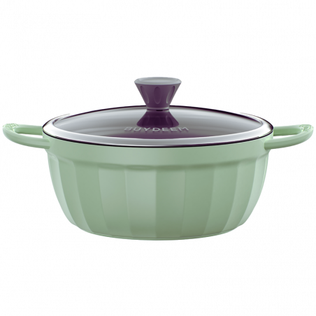 BUYDEEM CP152-CG Saucepan, 4.5 L, Nonstick Coating, Fast Heating, Induction, Green
