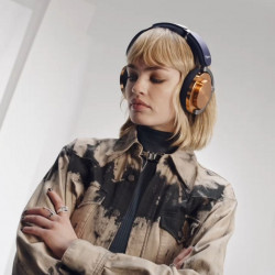 Dyson OnTrac CNC Copper Wireless Headphones 759558-01, ANC, Up to 55 Hours, Bluetooth, Blue/Copper