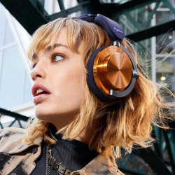 Dyson OnTrac CNC Copper Wireless Headphones 759558-01, ANC, Up to 55 Hours, Bluetooth, Blue/Copper