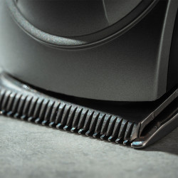 Безжична машинка за подстригване Rosberg R51810Q, 5W, 1200mAh, 4 гребена, USB, Автономия до 90 минути, Сребрист