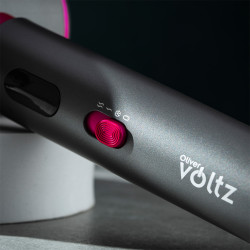 Πιστολάκι Μαλλιών Oliver Voltz OV51100R, 2200W, 3 στάδια, μοτέρ DC, κρύος αέρας, ενδείξεις LED, Γκρι/μωβ