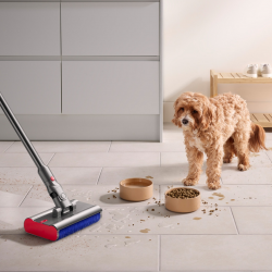 Dyson V12s Detect Slim Submarine Upright Vacuum Cleaner 485350-01, 140AW, 0.35 L, 60 min, Dry/Wet, 3 modes, HEPA, Dust sensor, Hygienic emptying, LCD with real-time data, Nickel/Yellow