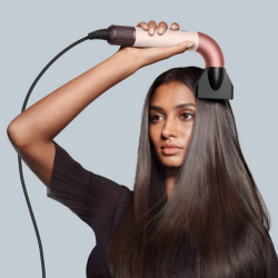 Dyson HD17 Supersonic Hair Dryer in Ceramic Pink/Rose Gold (Straight+Wavy), 113332-01, 1700W, 4 intelligent temperature settings, 3 speed settings, Ionization, RFID attachment recognition, Scalp protection, Ceramic Pink/Rose Gold