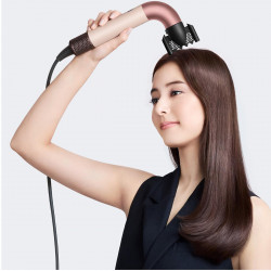 Dyson HD17 Supersonic Hair Dryer in Ceramic Pink/Rose Gold (Straight+Wavy), 113332-01, 1700W, 4 intelligent temperature settings, 3 speed settings, Ionization, RFID attachment recognition, Scalp protection, Ceramic Pink/Rose Gold