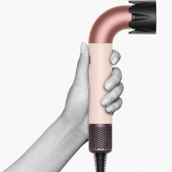 Dyson HD17 Supersonic Hair Dryer in Ceramic Pink/Rose Gold (Straight+Wavy), 113332-01, 1700W, 4 intelligent temperature settings, 3 speed settings, Ionization, RFID attachment recognition, Scalp protection, Ceramic Pink/Rose Gold