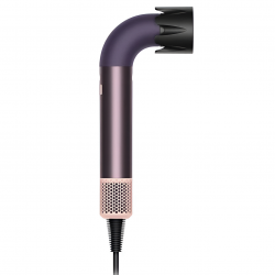 Πιστολάκι Μαλλιών Dyson HD17 Supersonic r™ Jasper Plum Straight+Wavy 122781-01, 1700W, 4 έξυπνες ρυθμίσεις θερμοκρασίας, 3 ταχύτητες, Ιονισμός, Αναγνώριση εξαρτημάτων RFID, Προστασία του τριχωτού της κεφαλής, Μωβ