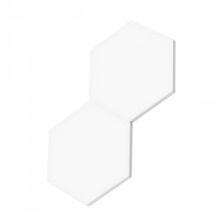 Set 10 Smart LED panouri Govee Glide Hexa RGBIC H6061, Sincronizare muzicala, Wi-Fi, Control vocal, Alb