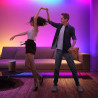 Banda LED Smart Govee RGBIC H618A3D1, 12 W, 5 m, 90 LED-uri, Wi-Fi, Bluetooth, Alexa, Control vocal si mobil, Alb